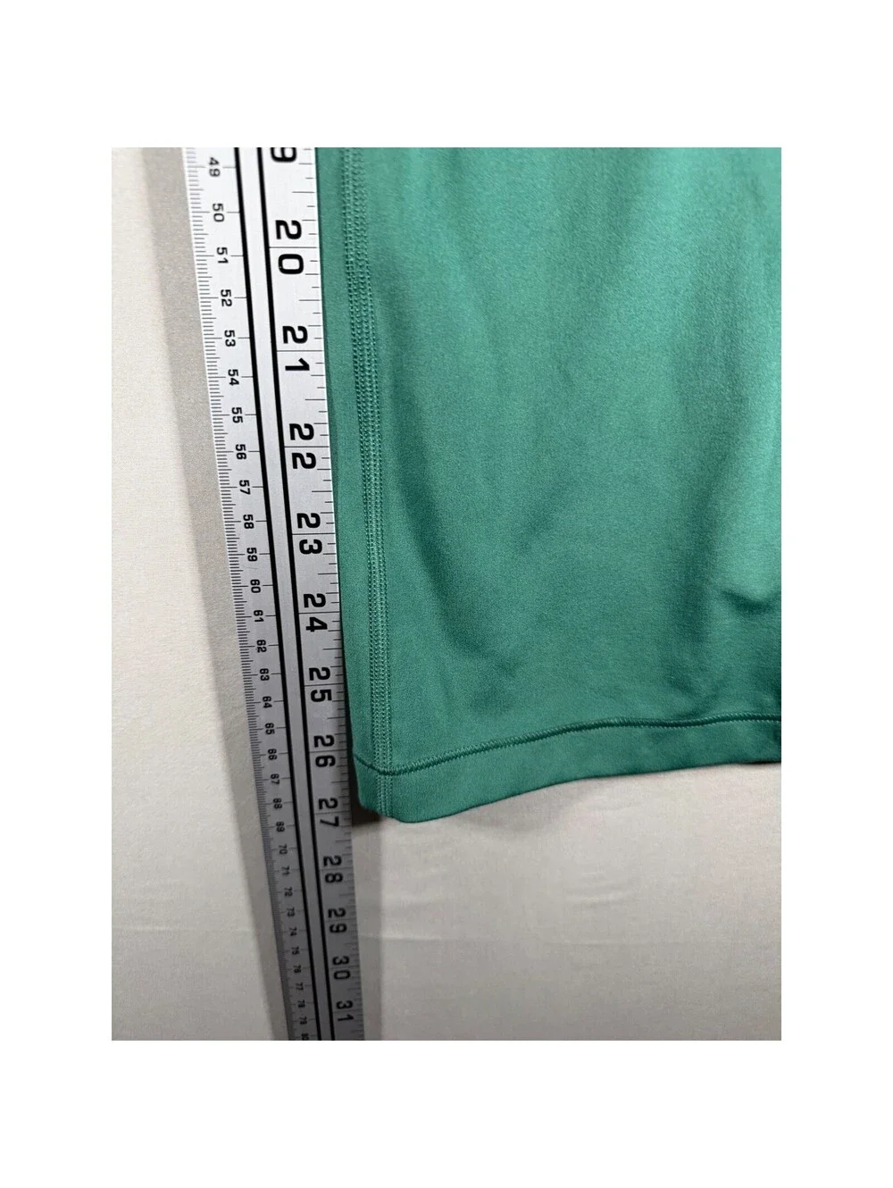 Athleta Girl High Rise Chit Chat Split Flare Leggings Green White Piping XL 14